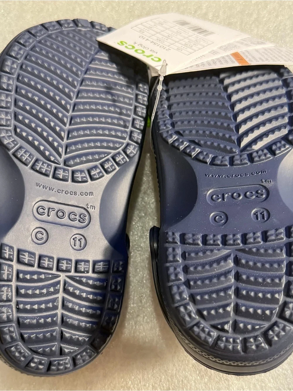 CROCS Kids Navy Blue Classic Clogs